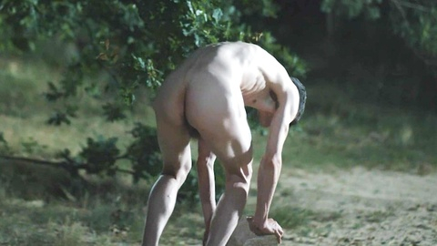 Mickaël Pelissier Naked as N/A. Balls, Butt, Shirtless, barefoot, brown hair. 192765