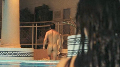 Nudes of Sir Henry Muck from Industry. Butt, Shirtless, getting out of pool, long shot. 193080