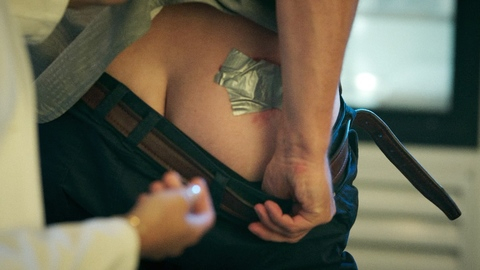 Vince Vaughn Naked as Andrew Yancy. Body Double, Butt, duct tape, nude. 193035