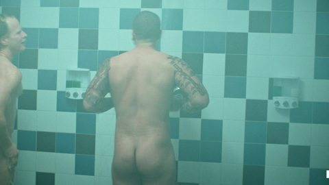 Josh Rivera Nude as Aaron Hernandez. Butt, beefy, group shower. 193934