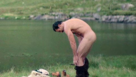 Aidan Turner Naked as Declan O'Hara. Butt, Shirtless, chest hair, getting dressed. 201939
