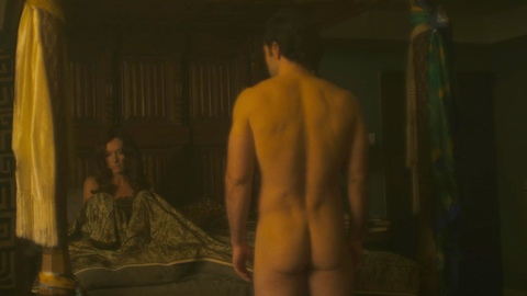 Aidan Turner Naked as Declan O'Hara. Butt, bare back, bedroom. 194259