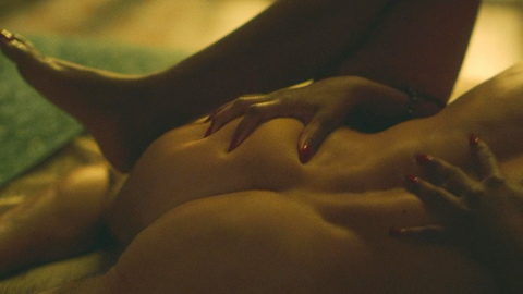 Alex Hassell Nude in Rivals. Butt, close up, hand on butt. 194272