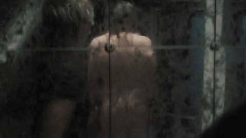 Russell Crowe Naked in The Exorcism. Butt, cfnm, mirror. 194401