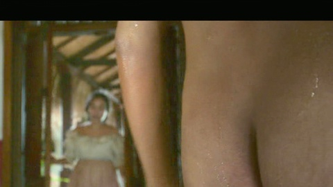 Teenage José Arcadio from One Hundred Years of Solitude Naked. Butt, after shower, close up butt. 194825