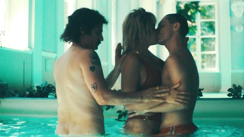 Klaus Baron from X-Rated Queen Naked. Butt, Shirtless, Straight, nude, swimming pool. 194963