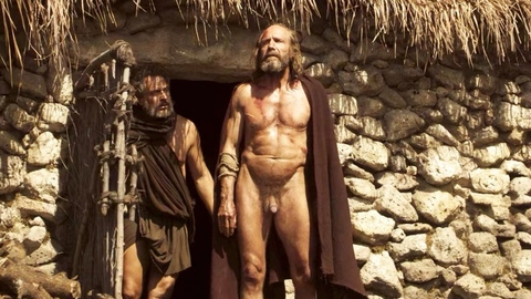 Ralph Fiennes Naked as Odysseus. Balls, Penis, Shirtless, A-List, full frontal. 194979