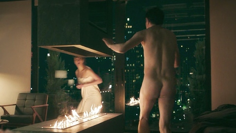 Barbaros from Lovers Anonymous Naked. Butt, chasing woman, fireplace. 195203