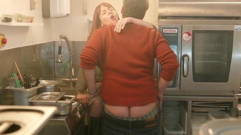 Vincent Heneine Naked as Jérémie. Butt, brown hair, kitchen. 195291