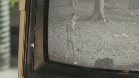 Levi from The Gorge Naked. Butt, A-List, black and white. 195521