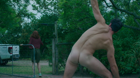 Nudes of Werner from Tuiskoms. Butt, backyard, grass. 195720