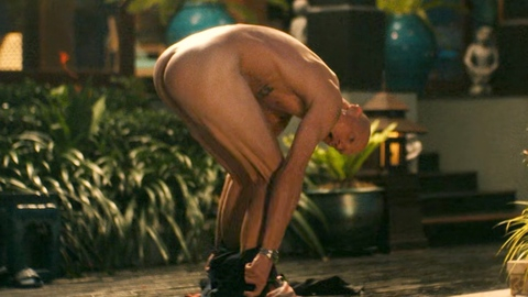 Vlad from The White Lotus Naked. Butt, Shirtless, bald, bent over. 195905