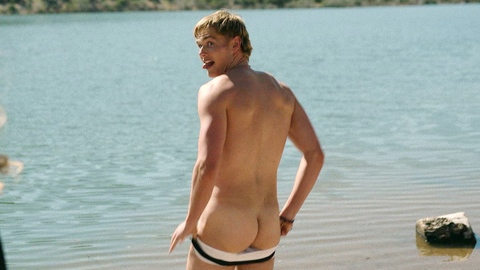 Lucas Russell from Ransom Canyon Naked. Butt, Underwear, blonde, muscular. 196265