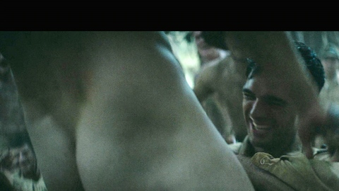 David Howell Nude as Tiny Middleton. Butt, close-up, nude. 196280