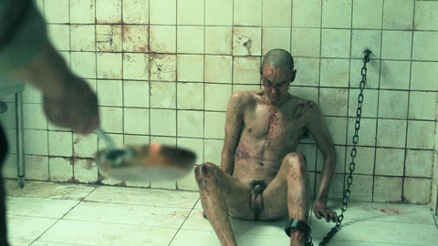 Ryan Masson Nude as Malcom. Balls, Butt, Penis, Shirtless, barefoot, chained to wall. 196460
