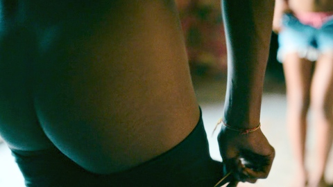 Michael Cooper Jr. Naked as Justin Edwards. Butt, black, close-up. 196539