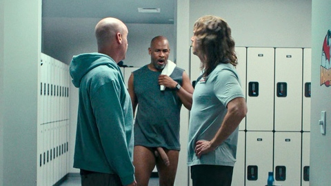 Werner Richmond Naked in Bad Thoughts. Balls, Penis, Prosthetic, bald, black. 196603