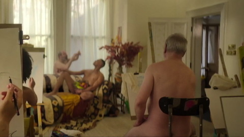 Paul Kemp Naked as Jon. Butt, Shirtless, art studio, class. 196635