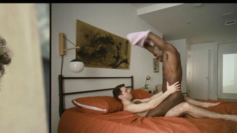 Stanton Plummer-Cambridge Naked in Throuple. Butt, Gay, Shirtless, bald, black. 197011