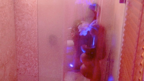Jose Bougo Naked as Self. Butt, glass shower door, jerking off. 197109
