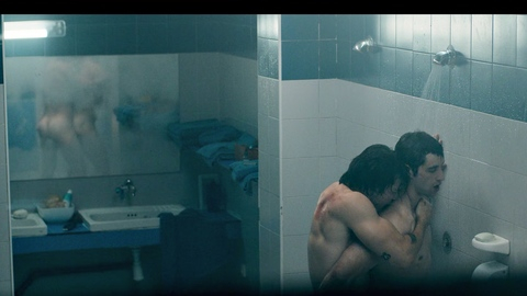 Juan Perales Nude as Sebas Senghor. Butt, Gay, Shirtless, close-up, grabbing ass. 197216