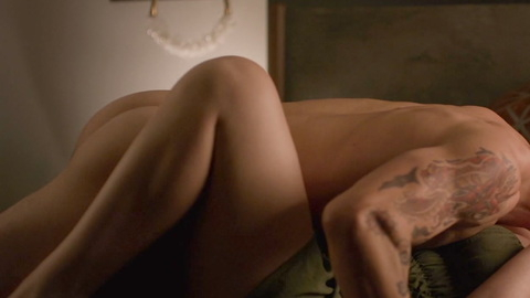 Travis Burns Naked in Lick. Butt, Straight, bed, kissing. 197323