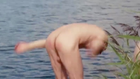 Sebastian Rost Nude as Self. Balls, Butt, backsack, bent over. 197372