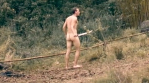 Felix Kammerer Naked in Eden. Butt, Shirtless, long shot, nude. 197389