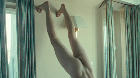 Lukas Turtur Nude in Ivo. Butt, hand stand, handstand. 197416