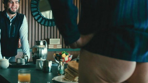 Christopher McDonald Nude as Shooter McGavin. Butt, breakfast, close up butt. 197702
