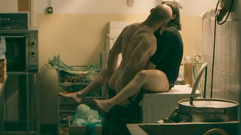 Bartosz Picher Nude in The Convict. Butt, bald, nude. 197776