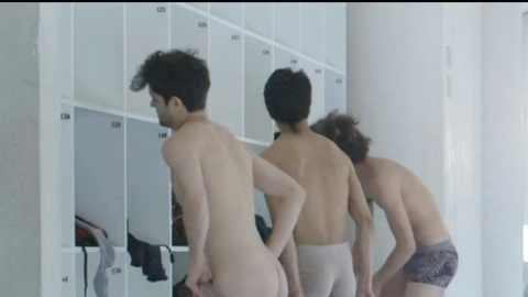 Martín Saracho Naked in Dying Briefly. Butt, Underwear, brown hair, group of men. 197851