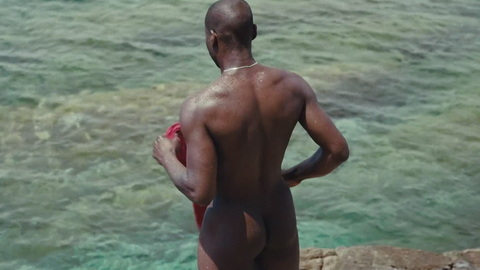 Erwan Kepoa Falé Nude as Yann. Butt, bald, nude. 197888