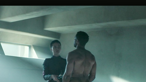 Han Pritcher from Foundation Naked. Butt, Shirtless, black, jail. 197945