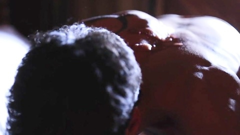 Wessex from The Kiss of A Vampire Naked. Butt, brown hair, man on top. 198155