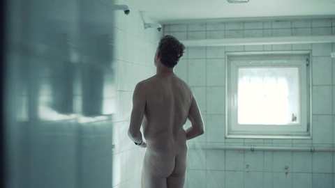 Grzegorz Damięcki Nude in The Heritage. Butt, Shirtless, daytime, gray hair. 198190