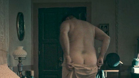 Joaquín Cosío Naked in The Dead Girls. Butt, Shirtless, boxers pulled down, getting out of bed. 198265