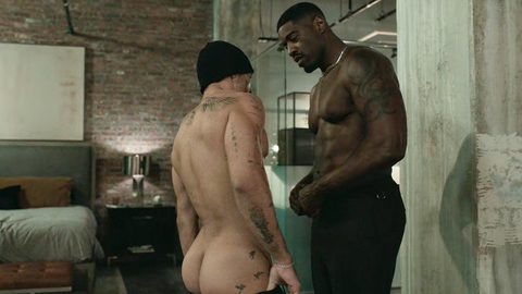 Rodrigo Aburto Nude as Evan. Butt, Gay, Shirtless, muscular, nude. 201098