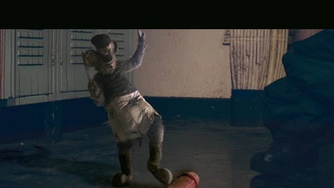 Nudes of Officer Chris from Screamboat. Penis, Prosthetic, nude, on floor. 198324