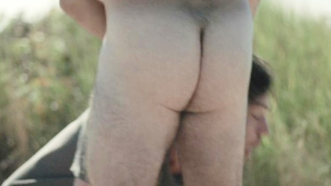 Patrick Riverie Naked as Guy On Dune. Butt, Gay, beach, blowjob. 198393