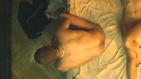 Egor Kenzhametov Nude as Zhenka. Butt, Shirtless, Straight, brown hair, in bed. 198476