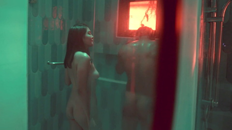 Marco Mora Nude in Sorority. Butt, back, green lighting. 198490