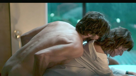 Jason Day Naked in The Guest. Butt, Shirtless, Straight, bent over table, nude. 198487