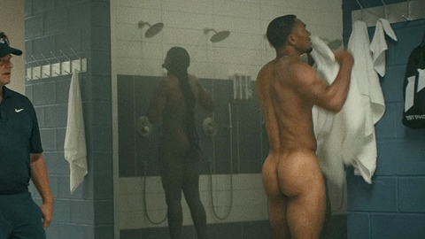 Nishan from Chad Powers Naked. Butt, bare back, black. 198569