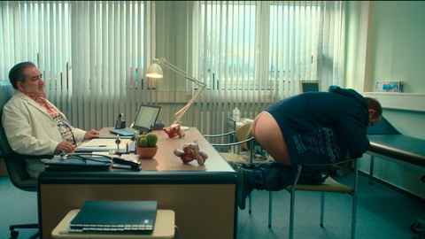 Andi from Dudes Naked. Butt, bent over, doctor's office. 198629