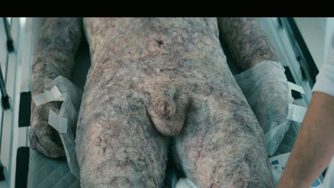 Mark De Angelis Naked as Grotesque Person. Balls, Penis, Prosthetic, Shirtless, burned body, nude. 198675