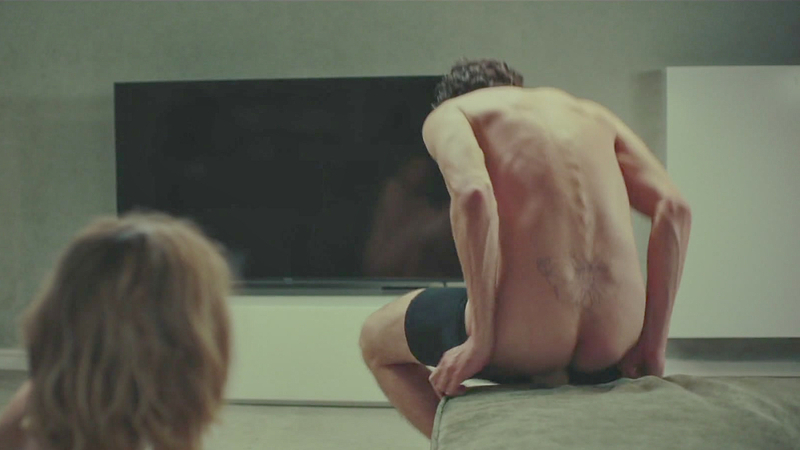 Noah Saavedra Naked in Naked. Butt, couch, living room. 198733
