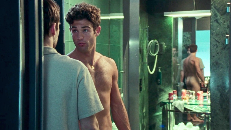 Jason Fernández Naked as Juanlu Romero. Butt, Shirtless, bathroom, mirror. 198747