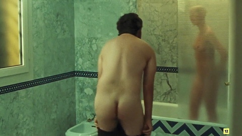 Nudes of Diego from The Heaven of Animals. Butt, bathroom, dropping pants. 198978