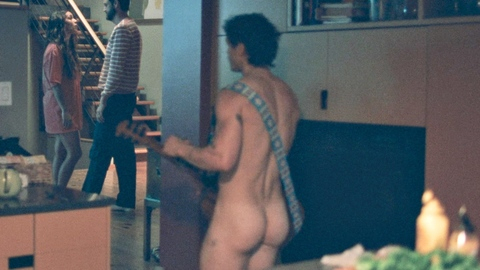 Charlie Gillespie Naked as Jackson. Butt, guitar, kitchen. 199005